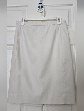 J. Crew Cream Pencil Skirt